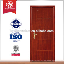 Diseños de madera sólida de la puerta de China, precio rasante de la puerta